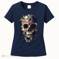 Bloom Skull Sunflower Women's T-Shirt thumb 0