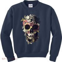 Bloom Skull Sunflower Kids Sweatshirt thumb 0