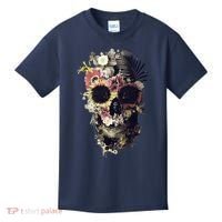 Bloom Skull Sunflower Kids T-Shirt thumb 0