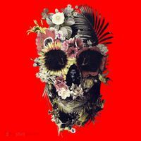 Bloom Skull Sunflower Santa Hat thumb 1