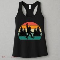 Bigfoot Skateboarding Skater Retro Sunset Funny Sasquatch Women's Tank Top thumb 3