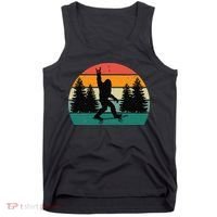 Bigfoot Skateboarding Skater Retro Sunset Funny Sasquatch Tank Top thumb 0