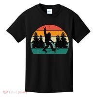 Bigfoot Skateboarding Skater Retro Sunset Funny Sasquatch Kids T-Shirt thumb 0