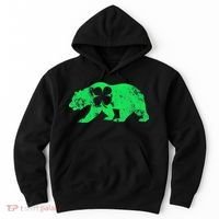 Bear Shamrock St Patrick's Day Irish Clover Saint Paddys Hoodie thumb 0