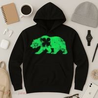 Bear Shamrock St Patrick's Day Irish Clover Saint Paddys Hoodie thumb 3