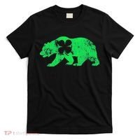 Bear Shamrock St Patrick's Day Irish Clover Saint Paddys T-Shirt thumb 0
