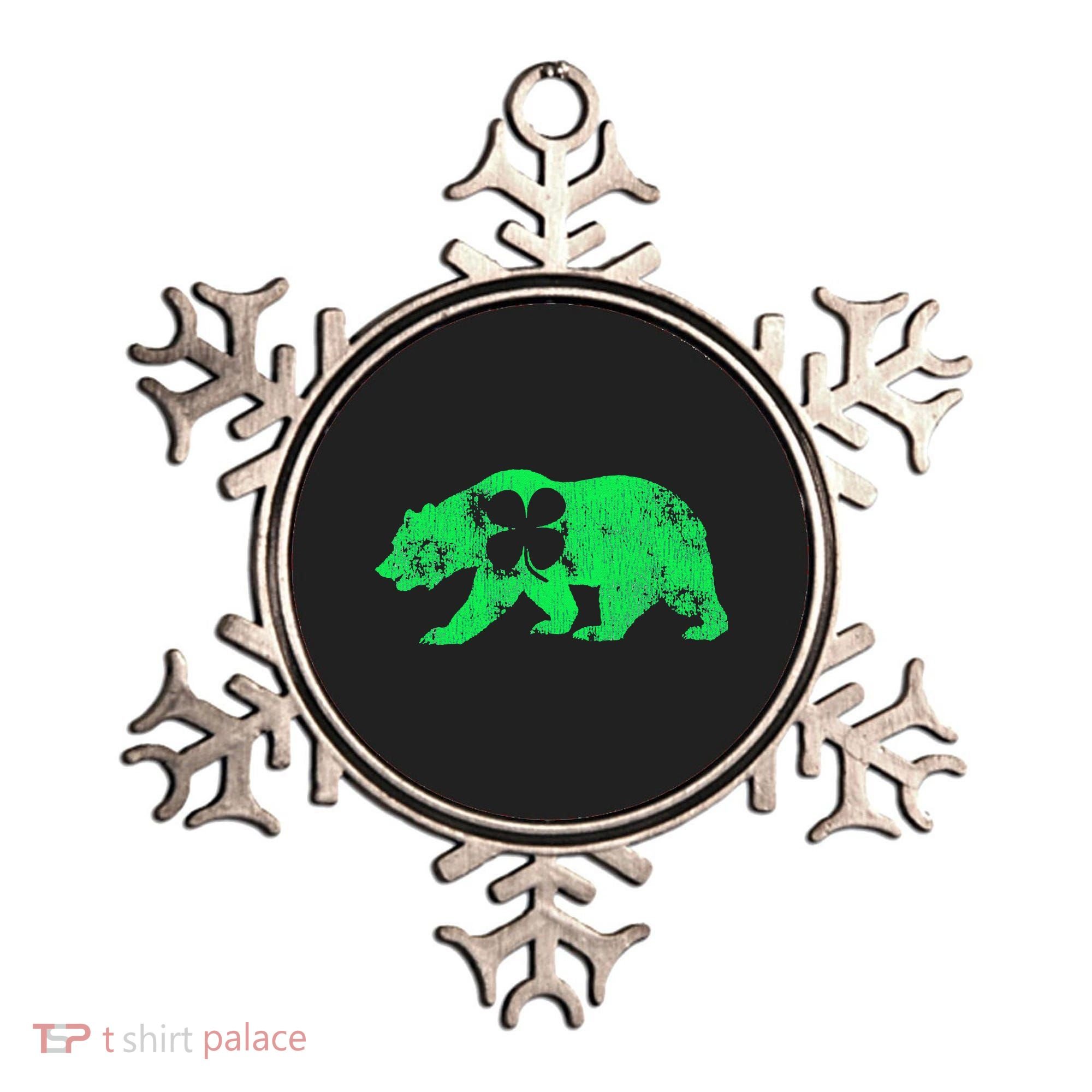 Bear Shamrock St Patrick's Day Irish Clover Saint Paddys Ornament