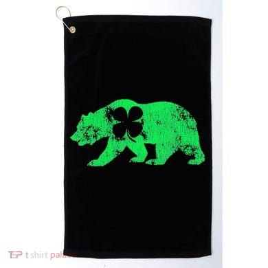 Bear Shamrock St Patrick's Day Irish Clover Saint Paddys Golf Towel
