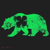 Bear Shamrock St Patrick's Day Irish Clover Saint Paddys Golf Towel thumb 3