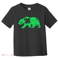 Bear Shamrock St Patrick's Day Irish Clover Saint Paddys Toddler T-Shirt thumb 0
