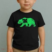 Bear Shamrock St Patrick's Day Irish Clover Saint Paddys Toddler T-Shirt thumb 2