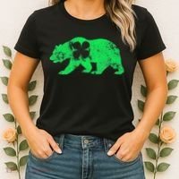 Bear Shamrock St Patrick's Day Irish Clover Saint Paddys Women's T-Shirt thumb 2