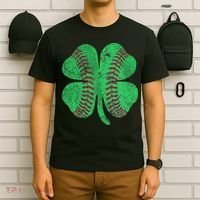 Baseball Shamrock St. Patrick's Day Saint Paddy's T-Shirt thumb 6