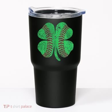 Baseball Shamrock St. Patrick's Day Saint Paddy's Tumbler