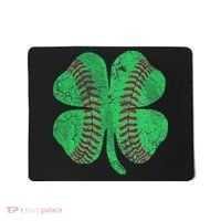 Baseball Shamrock St. Patrick's Day Saint Paddy's Mousepad thumb 0