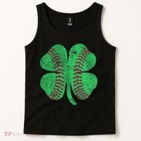 Baseball Shamrock St. Patrick's Day Saint Paddy's Tank Top thumb 2
