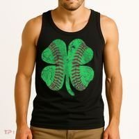 Baseball Shamrock St. Patrick's Day Saint Paddy's Tank Top thumb 3
