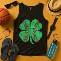 Baseball Shamrock St. Patrick's Day Saint Paddy's Tank Top thumb 4