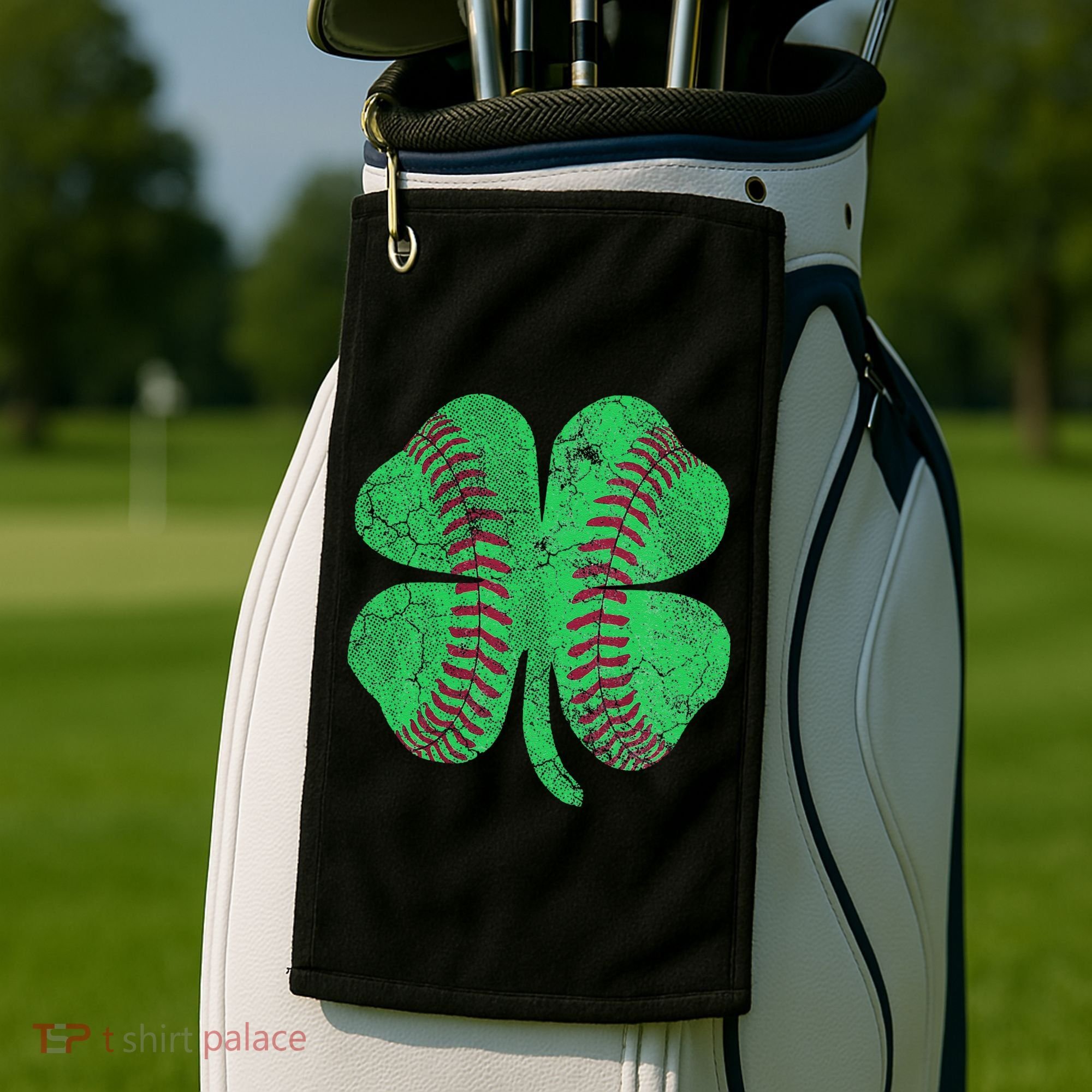 Baseball Shamrock St. Patrick's Day Saint Paddy's Golf Towel