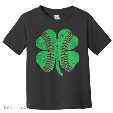 Baseball Shamrock St. Patrick's Day Saint Paddy's Toddler T-Shirt