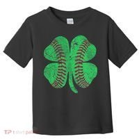 Baseball Shamrock St. Patrick's Day Saint Paddy's Toddler T-Shirt thumb 0