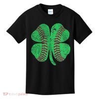 Baseball Shamrock St. Patrick's Day Saint Paddy's Kids T-Shirt thumb 0