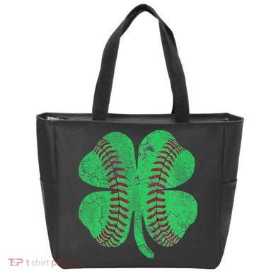Baseball Shamrock St. Patrick's Day Saint Paddy's Tote Bag