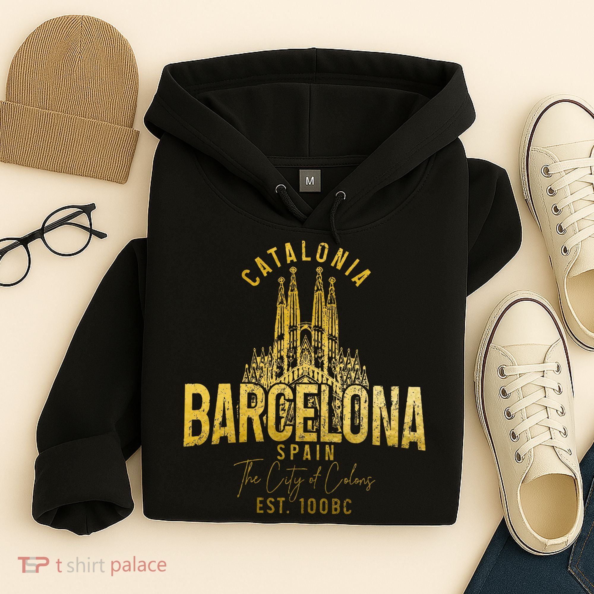 Barcelona Spain Souvenir Catalonia Hoodie