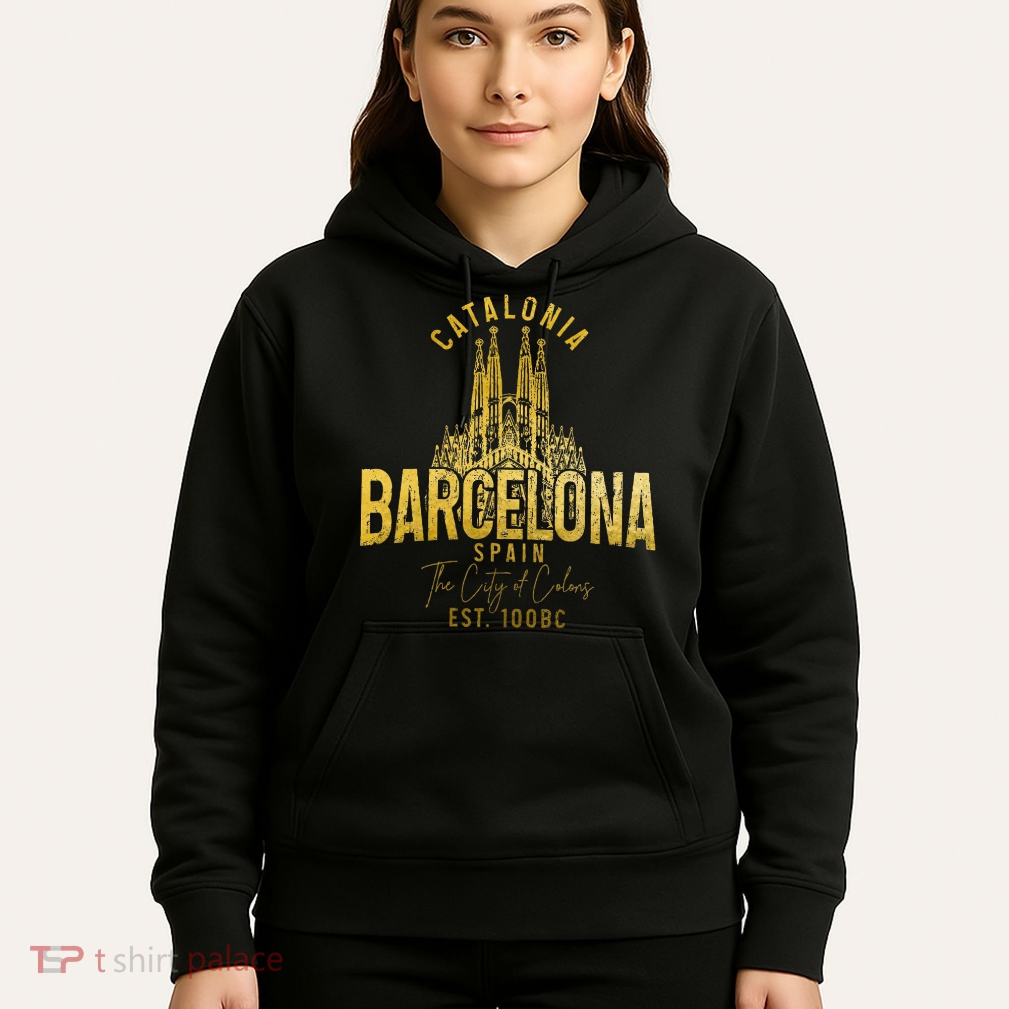 Barcelona Spain Souvenir Catalonia Hoodie