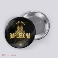 Barcelona Spain Souvenir Catalonia Button thumb 0