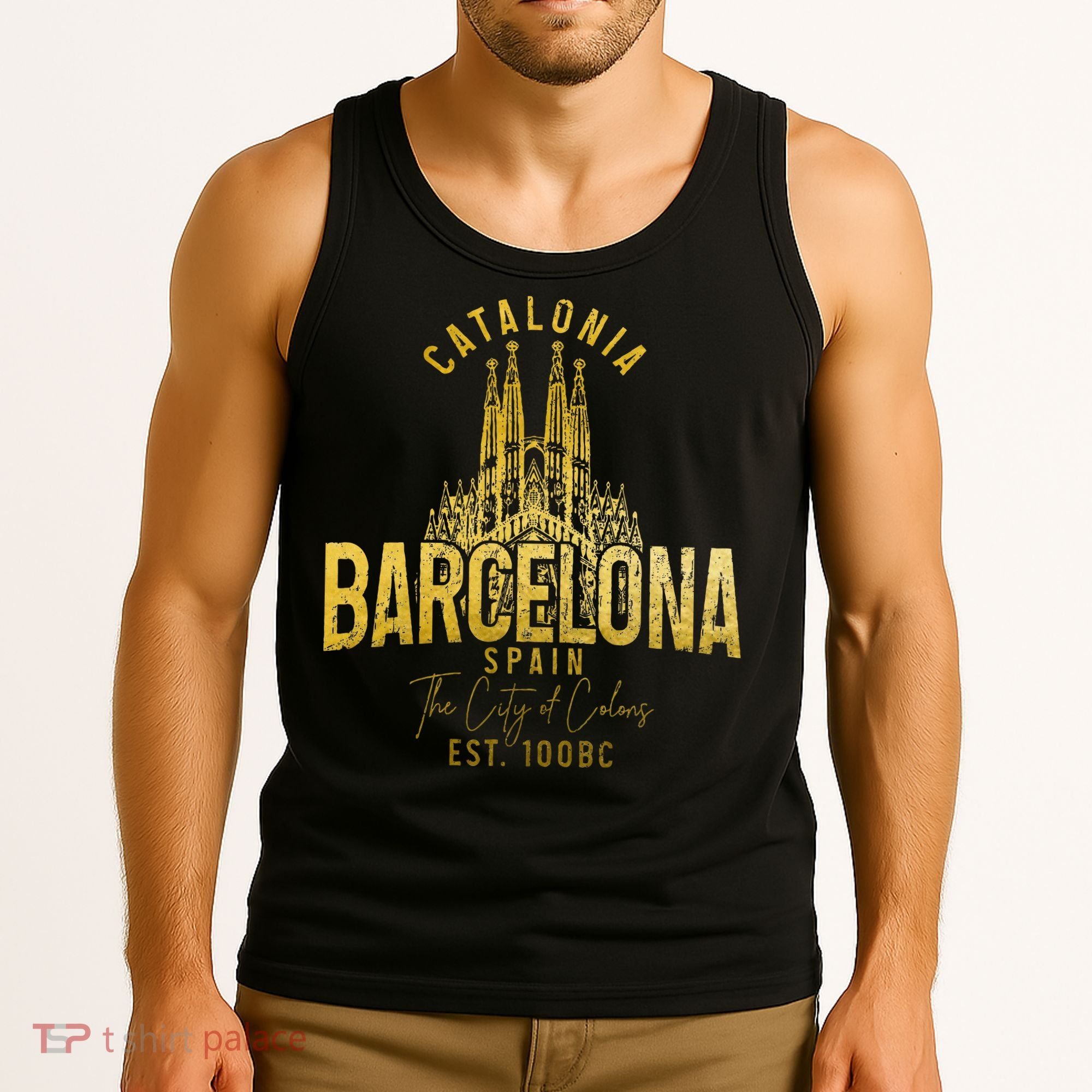 Barcelona Spain Souvenir Catalonia Tank Top