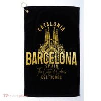 Barcelona Spain Souvenir Catalonia Golf Towel thumb 0