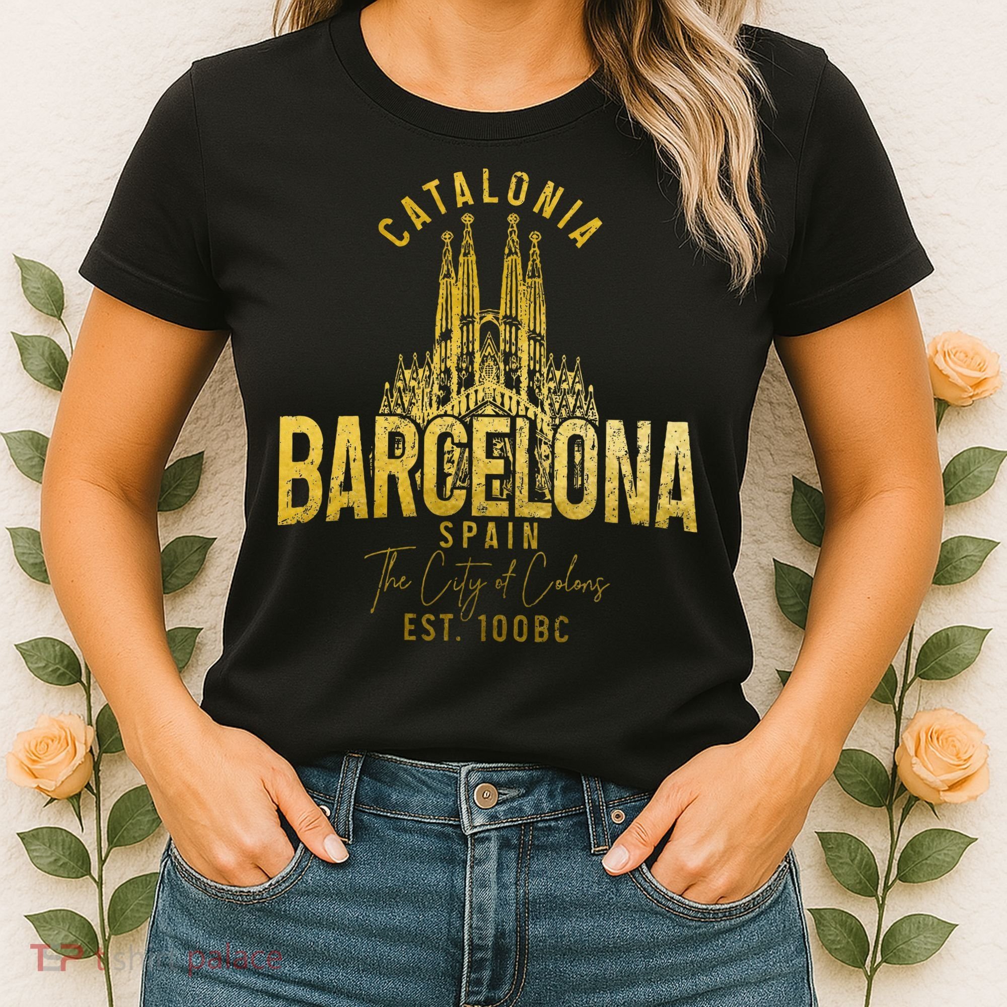 Barcelona Spain Souvenir Catalonia Women's T-Shirt