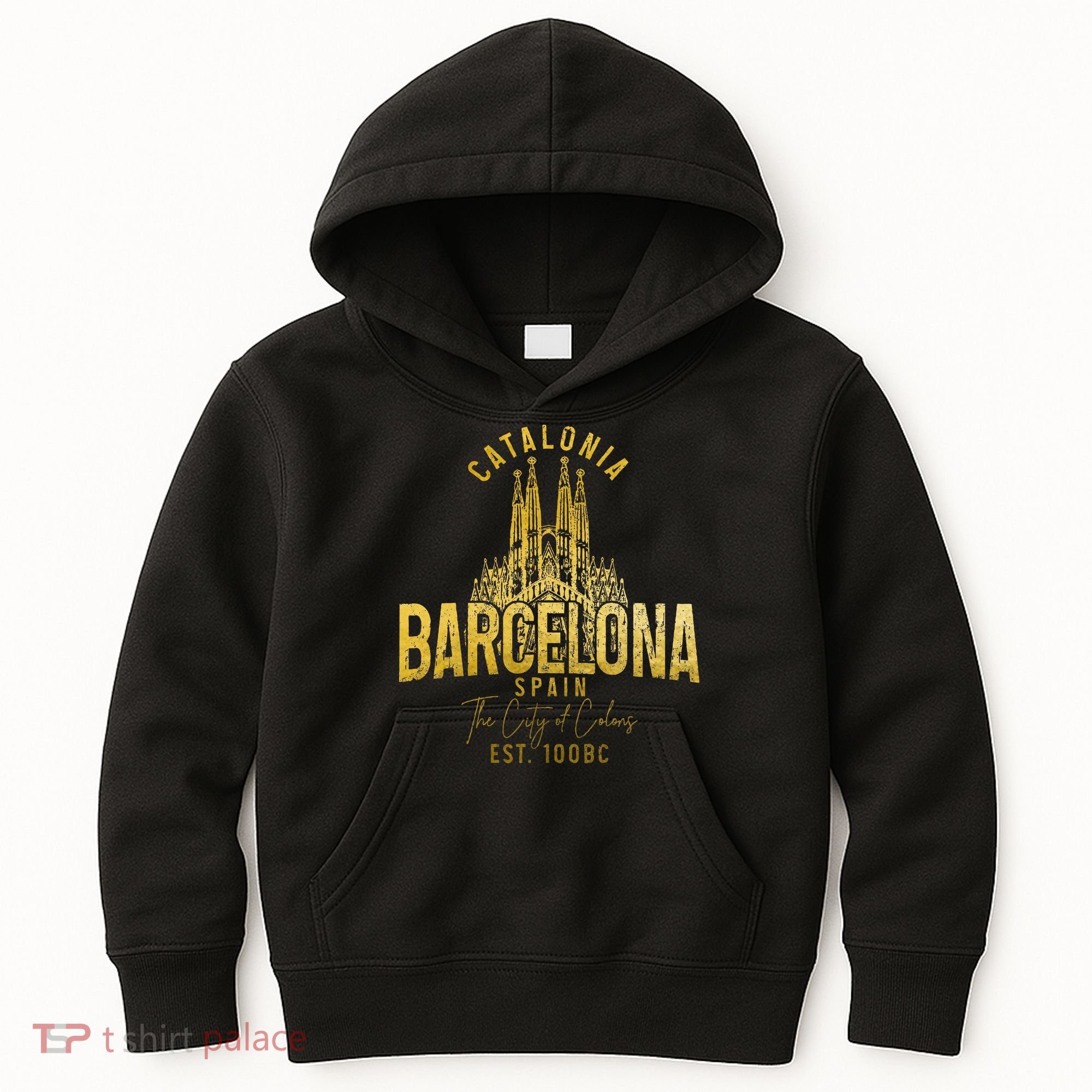 Barcelona Spain Souvenir Catalonia Kids Hoodie
