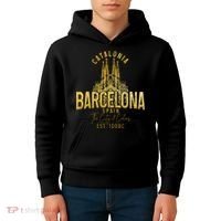 Barcelona Spain Souvenir Catalonia Kids Hoodie thumb 4