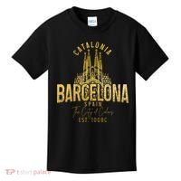 Barcelona Spain Souvenir Catalonia Kids T-Shirt thumb 0