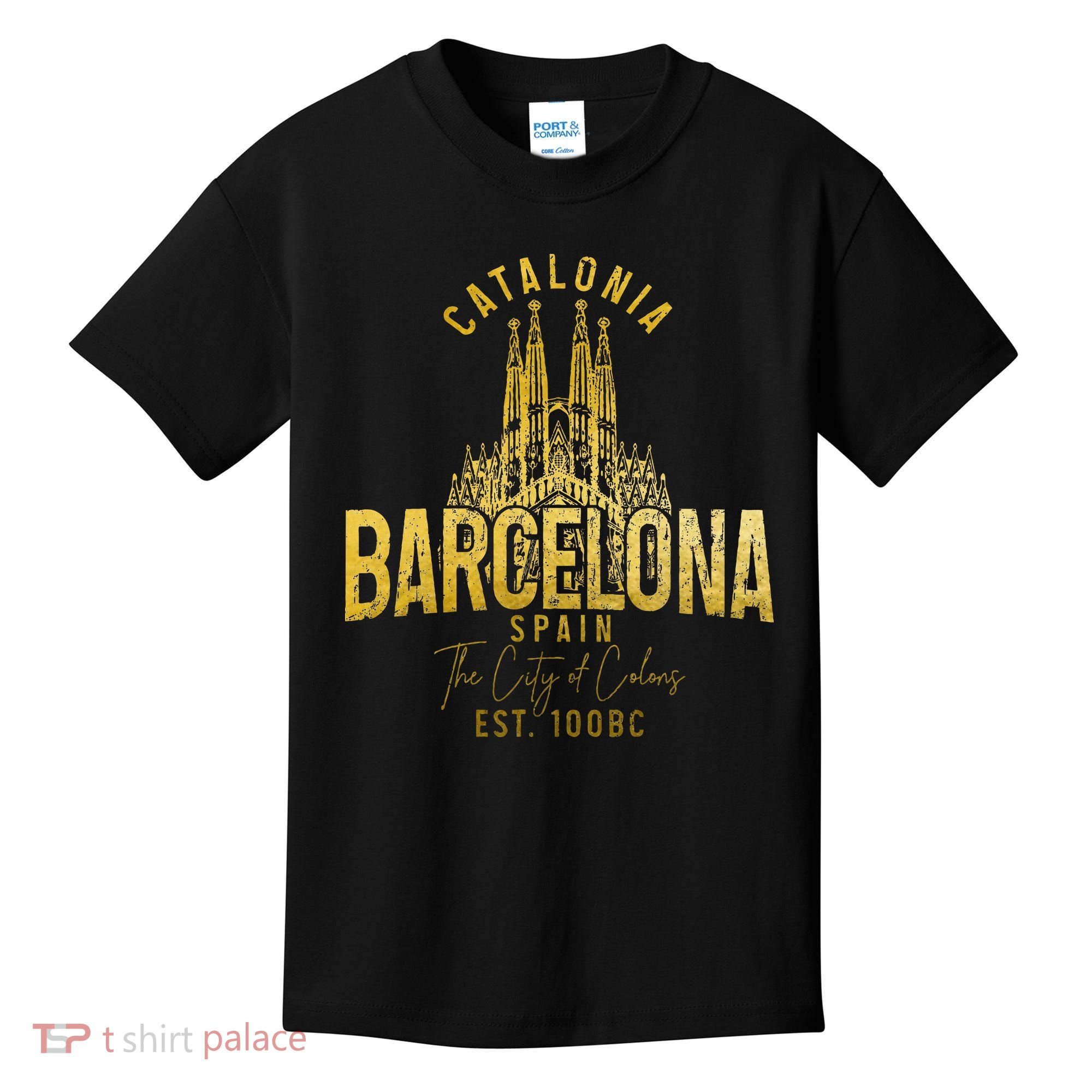 Barcelona Spain Souvenir Catalonia Kids T-Shirt