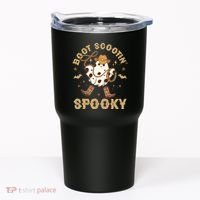 Boot Scootin Spooky Cute Halloween Cowboy Ghost Tumbler thumb 0