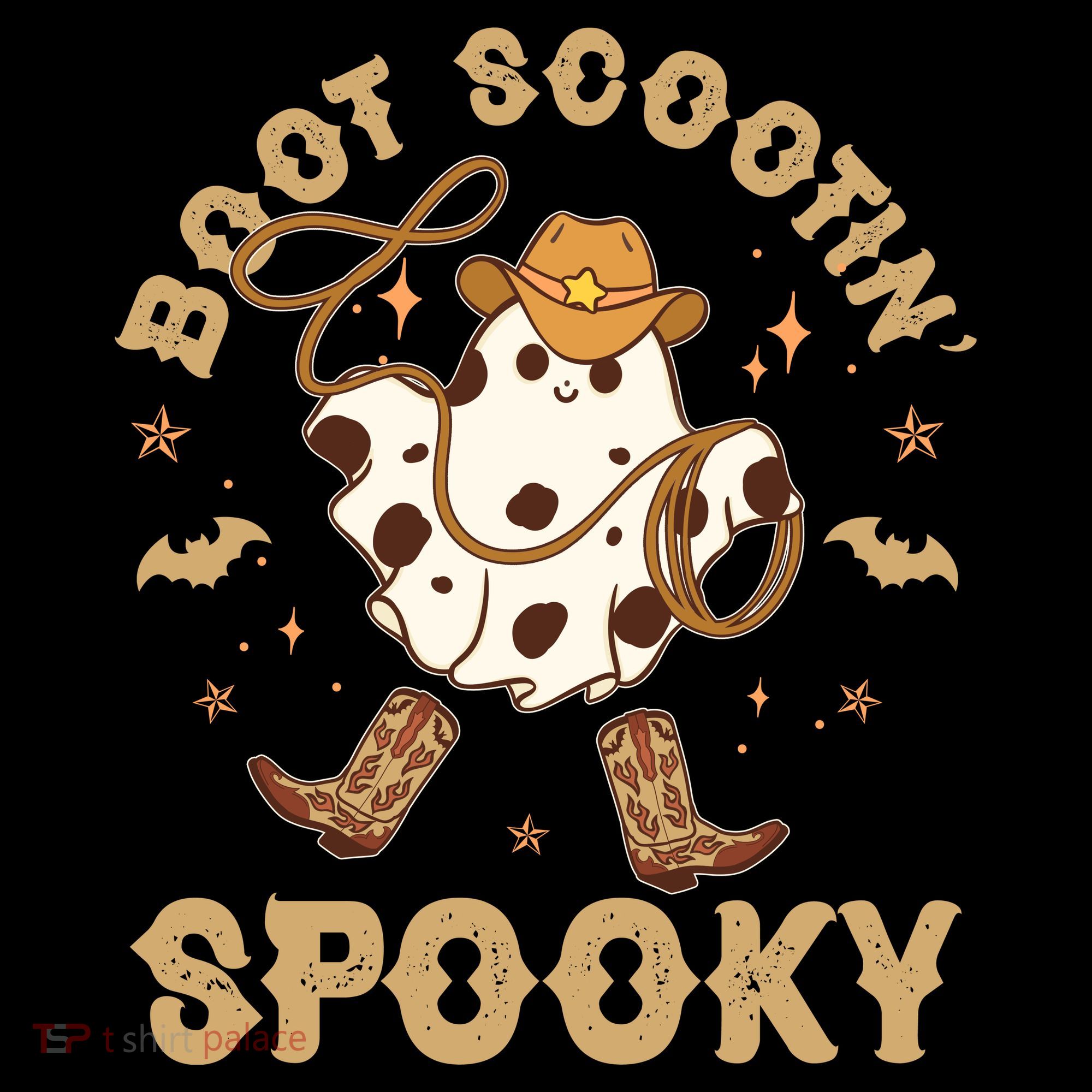 Boot Scootin Spooky Cute Halloween Cowboy Ghost Women's Tank Top
