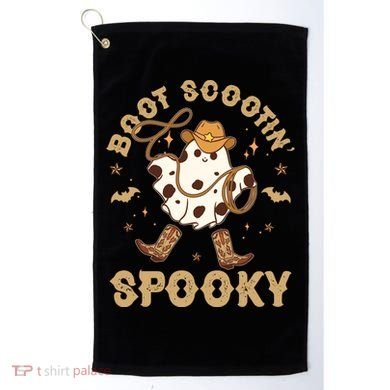 Boot Scootin Spooky Cute Halloween Cowboy Ghost Golf Towel