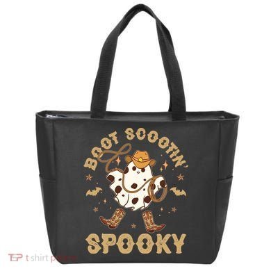 Boot Scootin Spooky Cute Halloween Cowboy Ghost Tote Bag