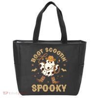 Boot Scootin Spooky Cute Halloween Cowboy Ghost Tote Bag thumb 0