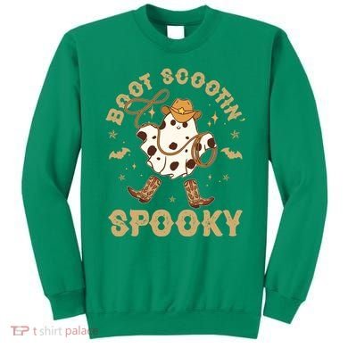 Boot Scootin Spooky Cute Halloween Cowboy Ghost Sweatshirt