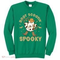 Boot Scootin Spooky Cute Halloween Cowboy Ghost Sweatshirt thumb 0