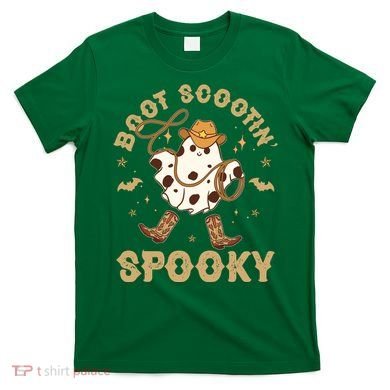 Boot Scootin Spooky Cute Halloween Cowboy Ghost T-Shirt