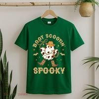 Boot Scootin Spooky Cute Halloween Cowboy Ghost T-Shirt thumb 2