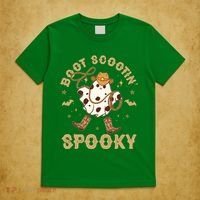 Boot Scootin Spooky Cute Halloween Cowboy Ghost T-Shirt thumb 5