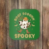 Boot Scootin Spooky Cute Halloween Cowboy Ghost Coaster thumb 0