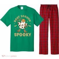 Boot Scootin Spooky Cute Halloween Cowboy Ghost Pajama Set thumb 0