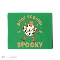 Boot Scootin Spooky Cute Halloween Cowboy Ghost Mousepad thumb 0